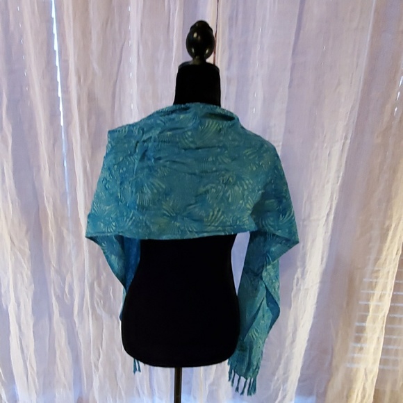 LOST RIVER LONG VEST CRINKLE WITH MATCHING SCARF - Picture 7 of 7